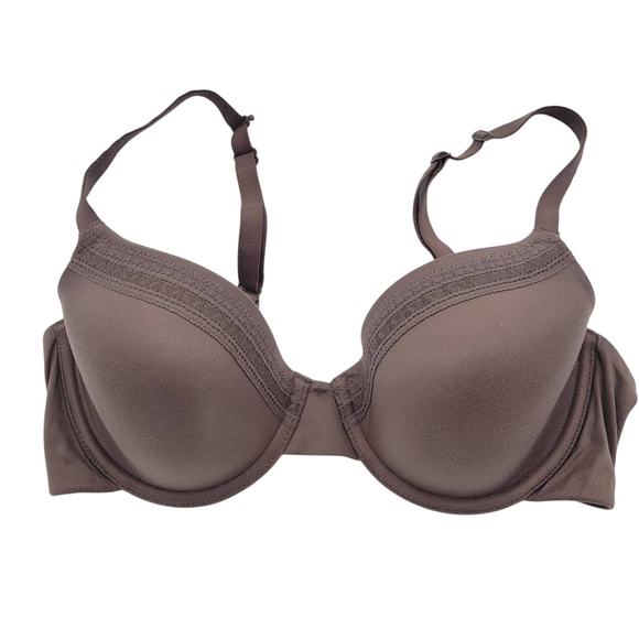 Wacoal Underwire t-shirt Brown Bra Perfect Primer Convertible 853213 Size 34C - Picture 1 of 8
